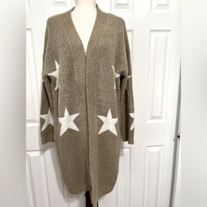 Blank NYC Open Front Cardigan Duster Soft warm fall winter Office workplace Sz M